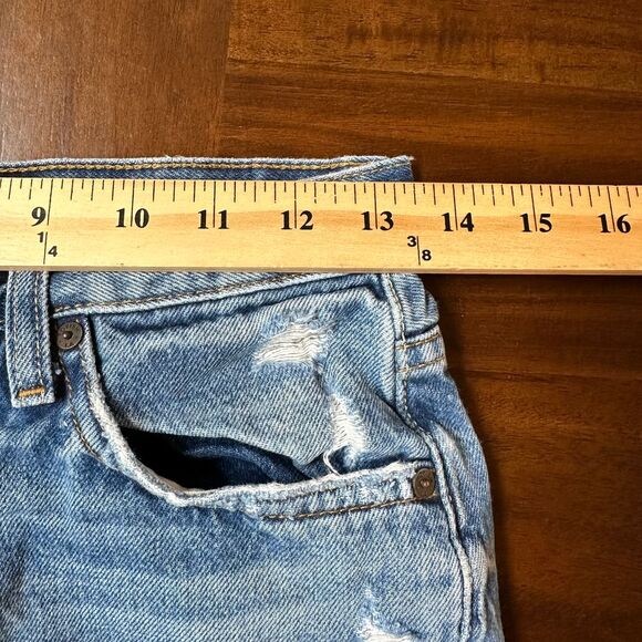 Boyish Jeans Tommy in Stage Door Mid Rise‎ Distressed Cotton Crop Size 26 - Picture 6 of 13